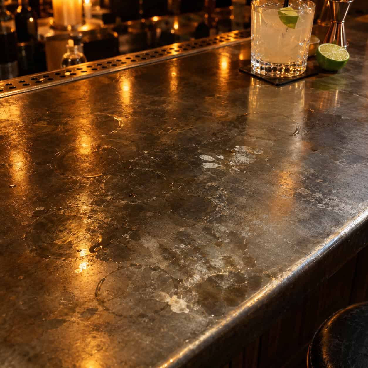 Zinc, Copper, and Pewter Counters
