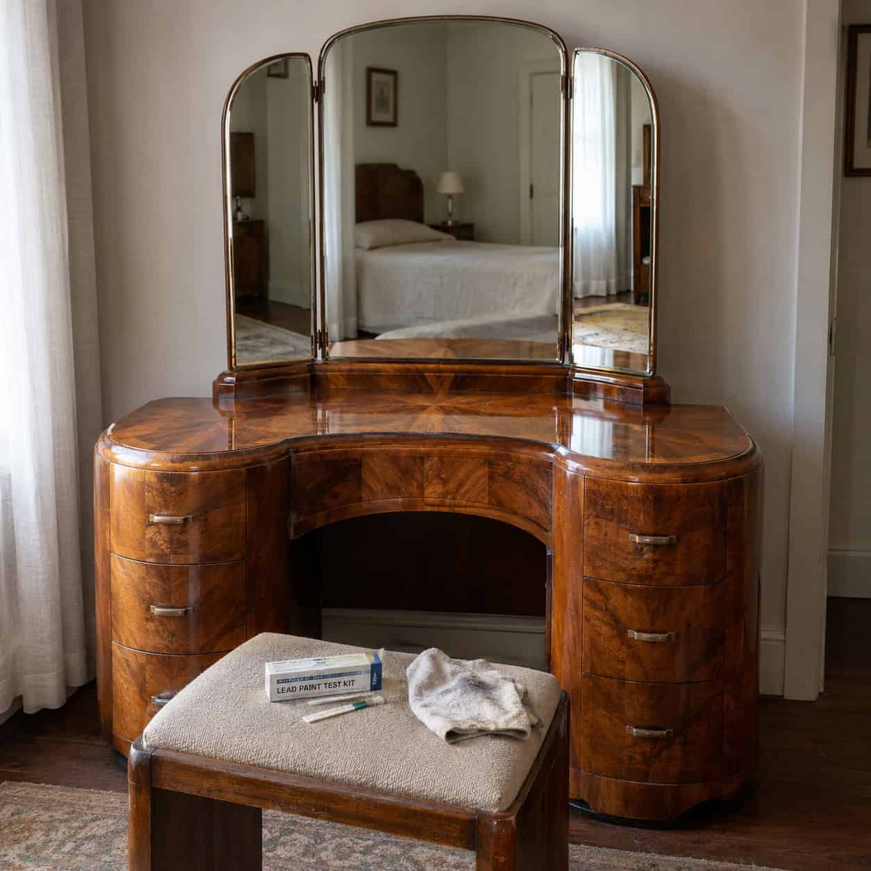 Waterfall Vanity or Dressing Table