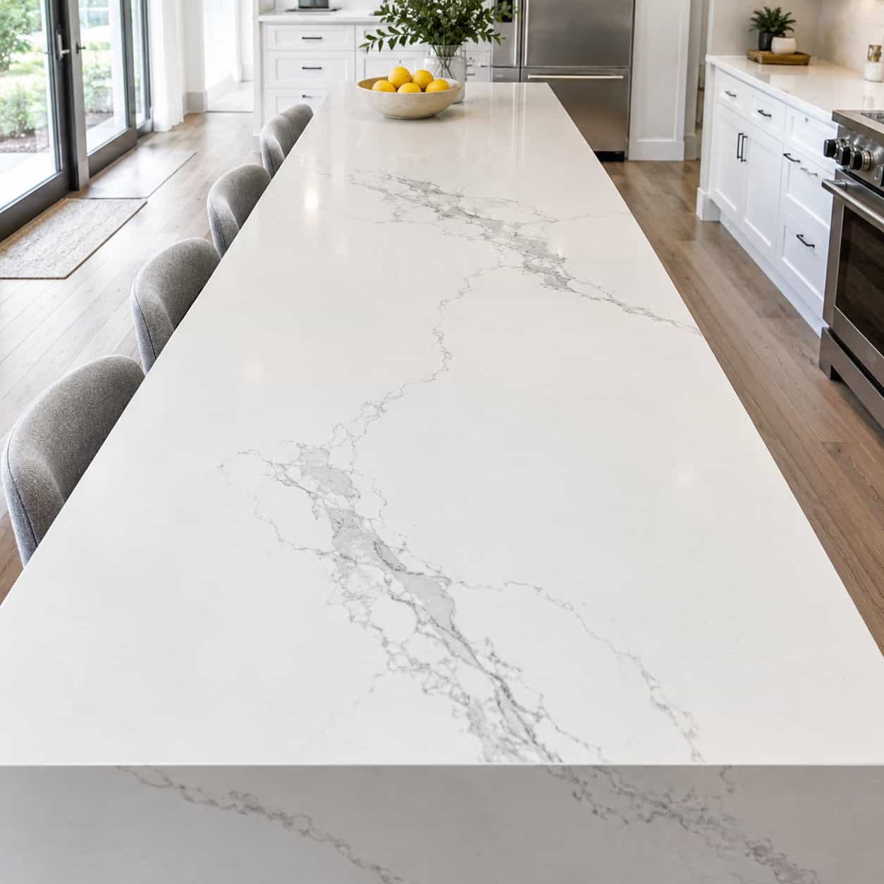 Imported Quartz With a Repeating Printed Vein