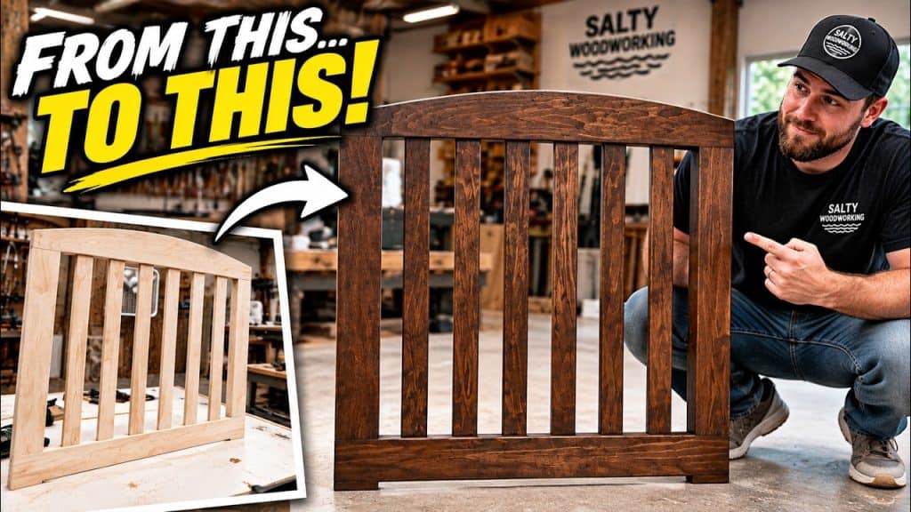 A Maple Baby Gate Built to Look Like Furniture