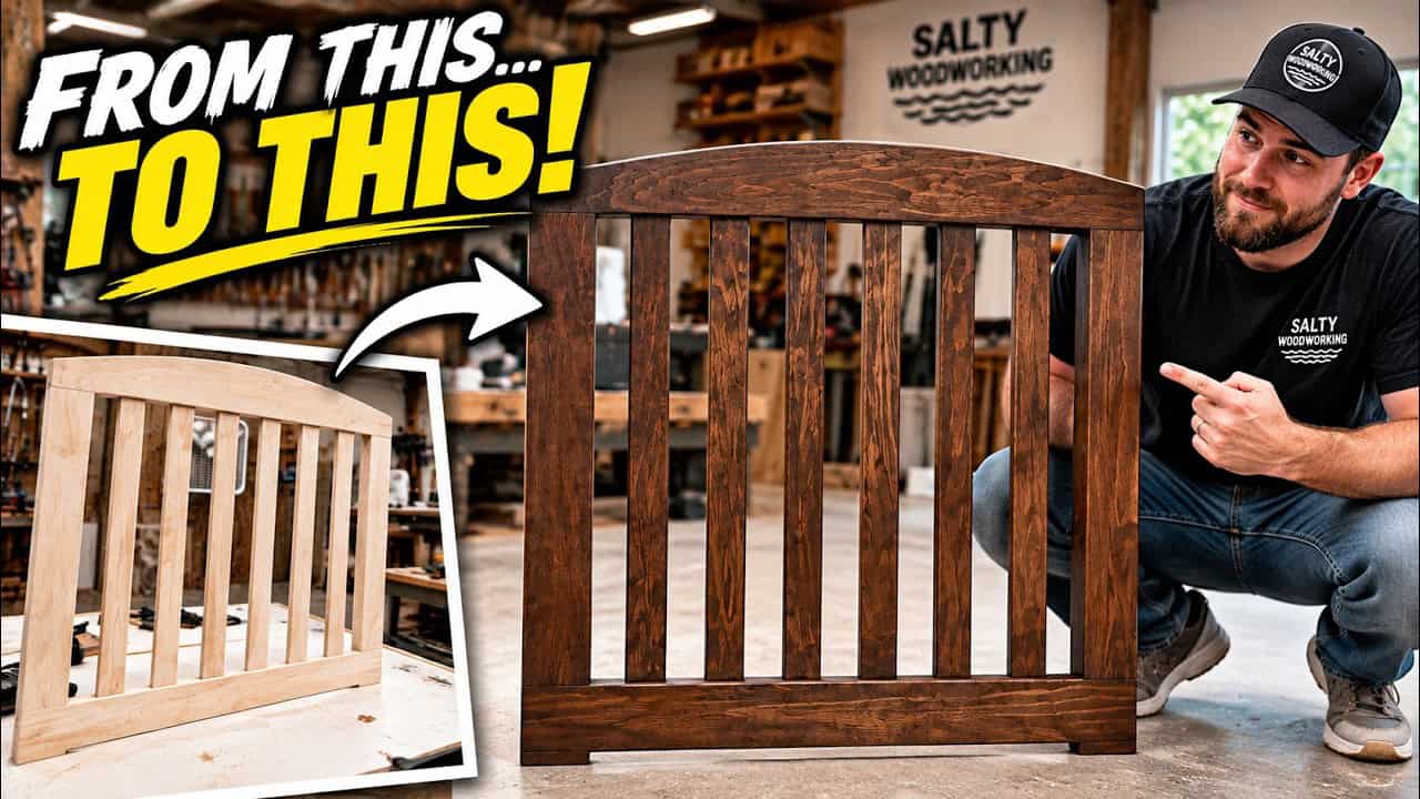 A Maple Baby Gate Built to Look Like Furniture