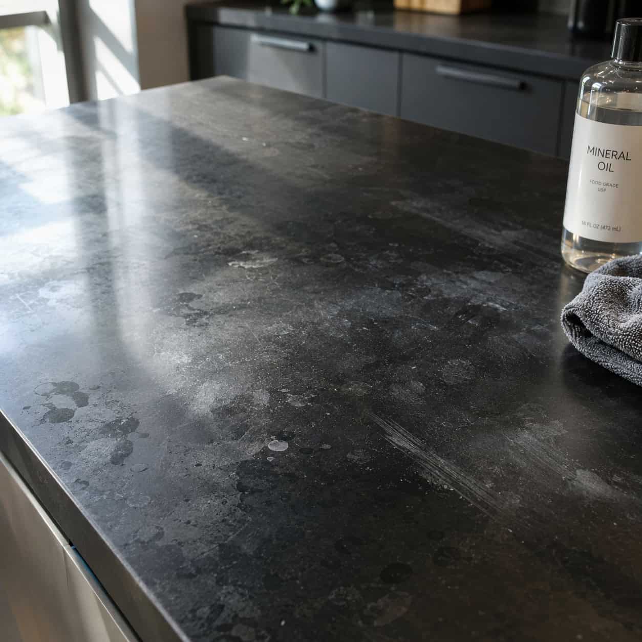 Matte Black and Honed Jet-Black Surfaces