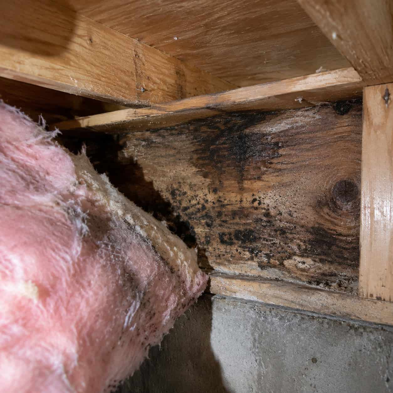 Fiberglass Stuffed Into the Rim Joist With No Air Sealing