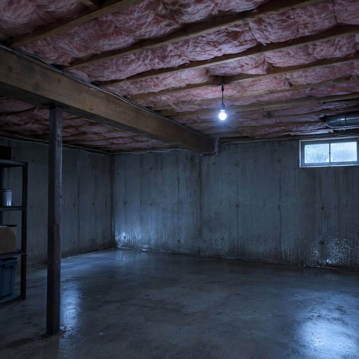 Insulating the Basement Ceiling Instead of the Walls