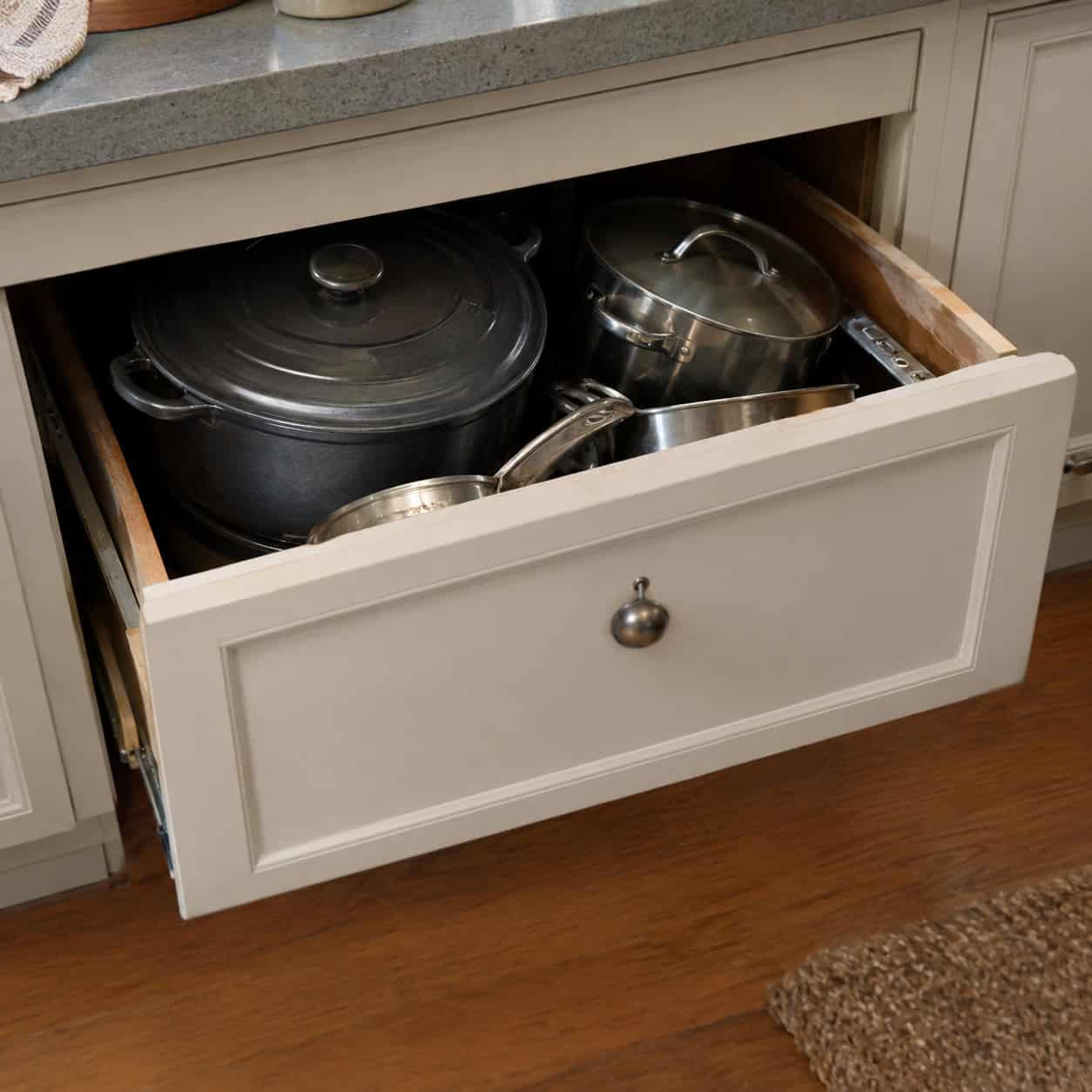 Knobs on Wide, Heavy Drawers