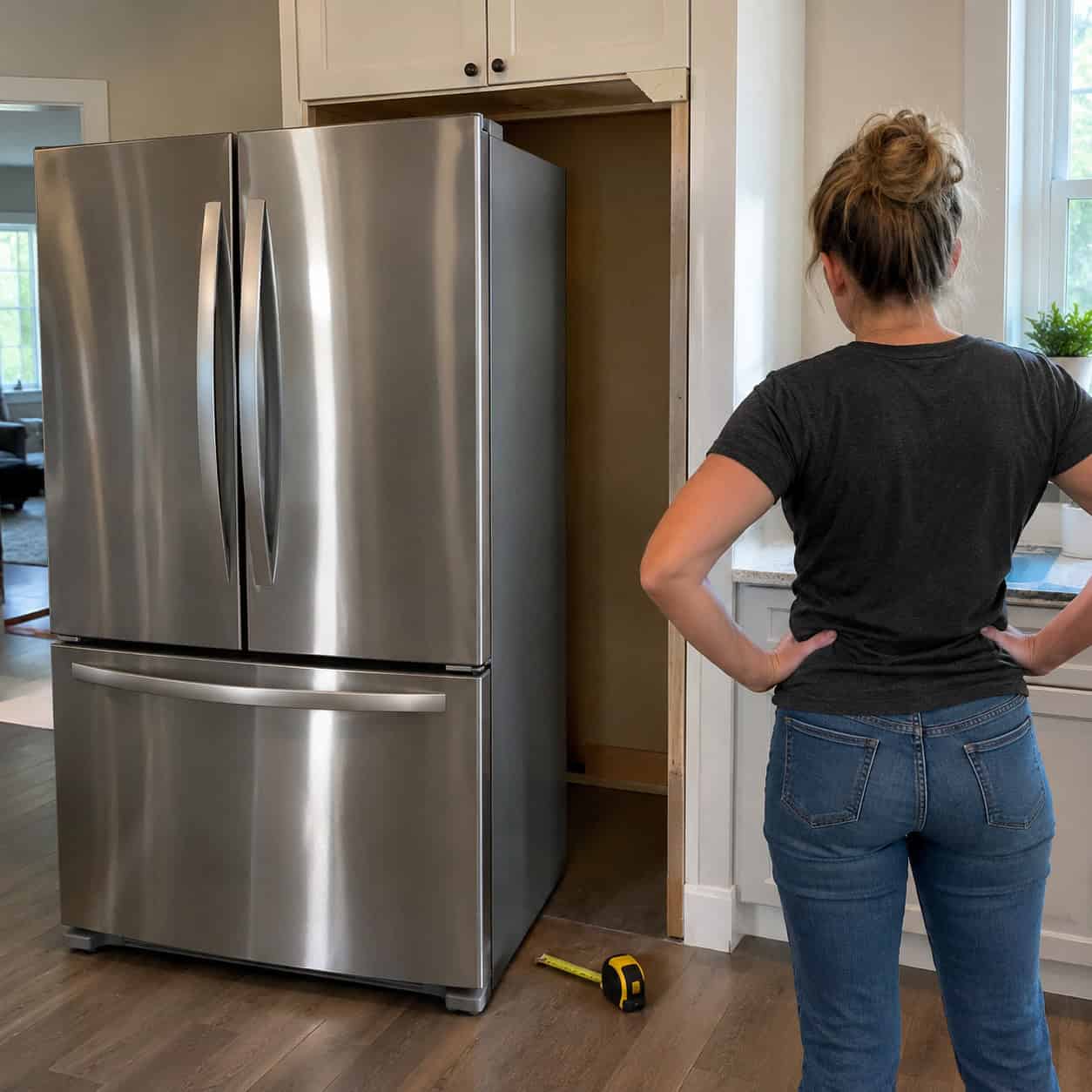 A Refrigerator Surround Built to the Exact Fridge