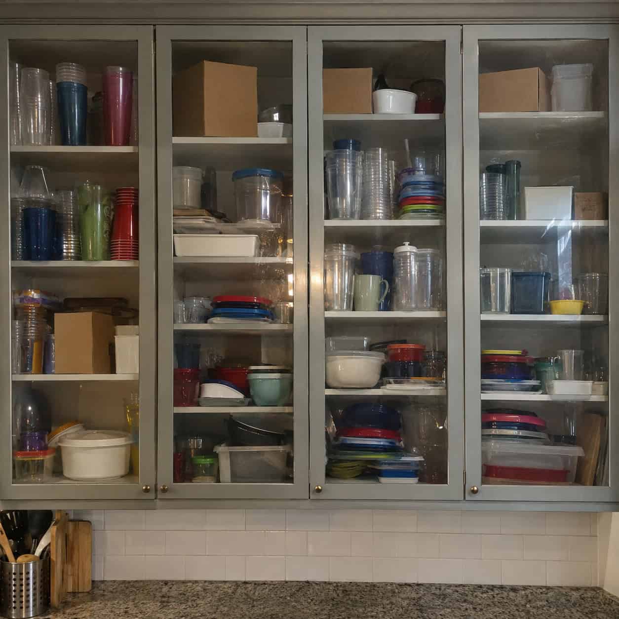 Glass-Front Doors on Every Upper