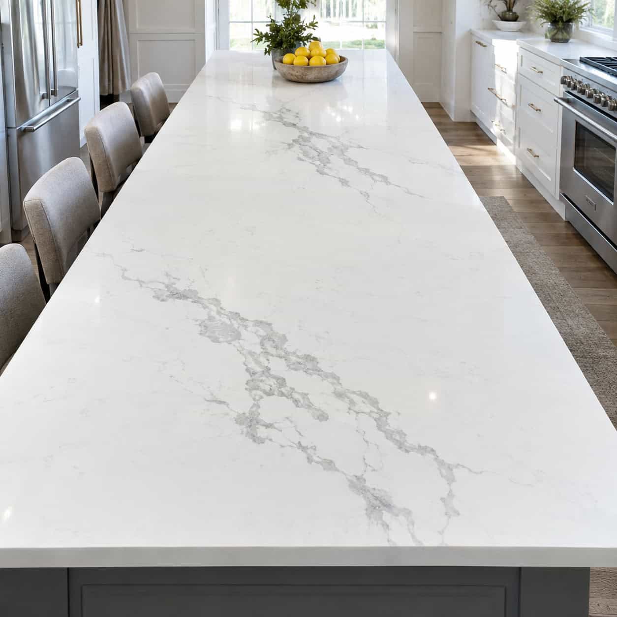 Imported Quartz With a Repeating Printed Vein