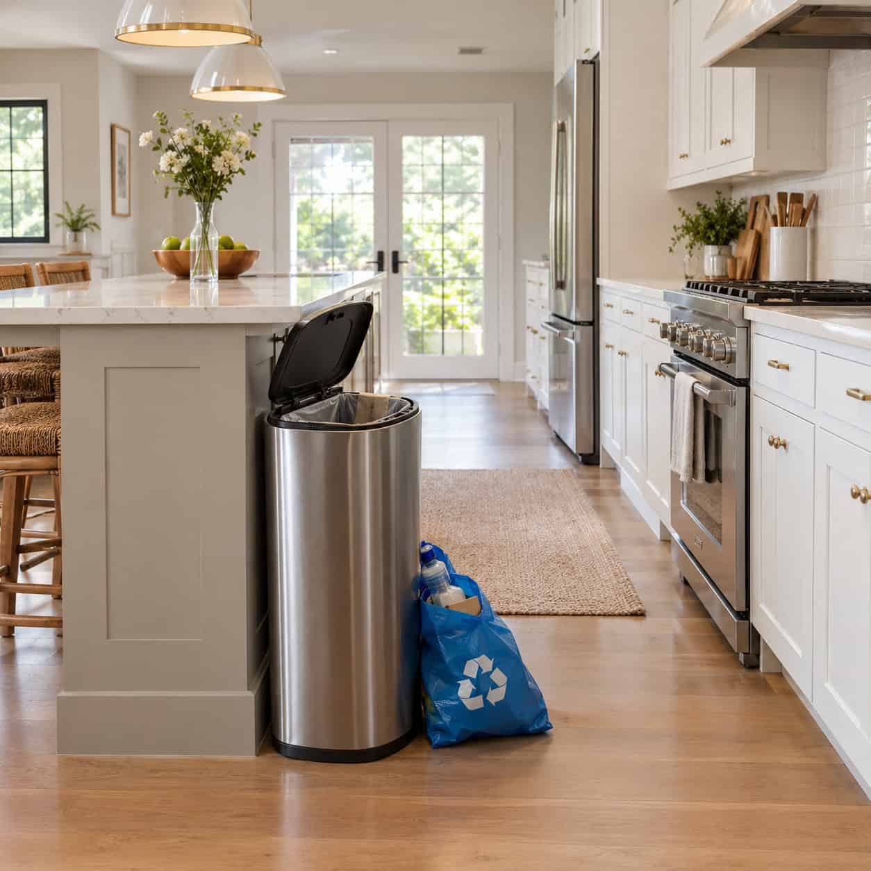 No Pull-Out Trash Cabinet