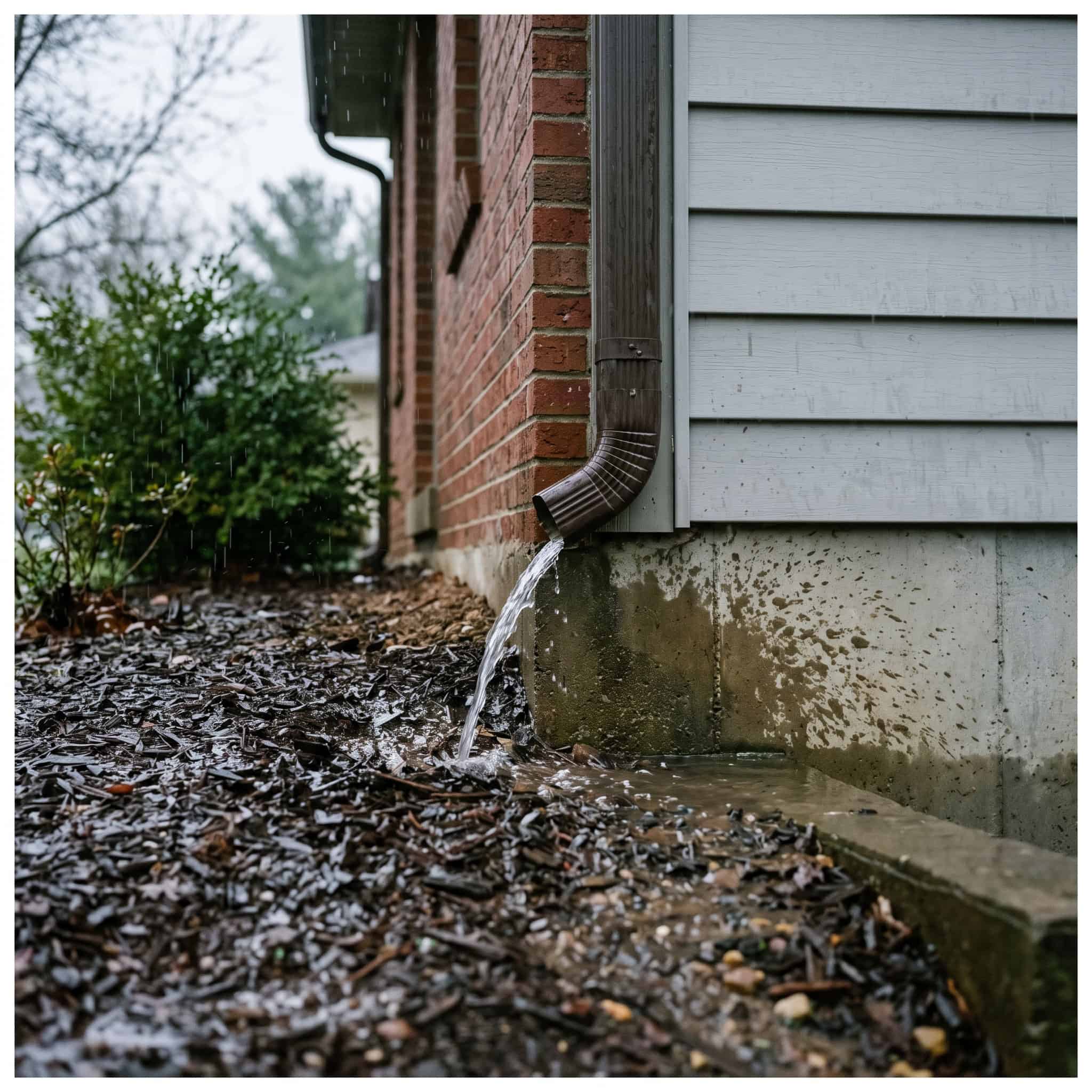 Finishing Before the Gutters, Downspouts, and Grading Are Fixed