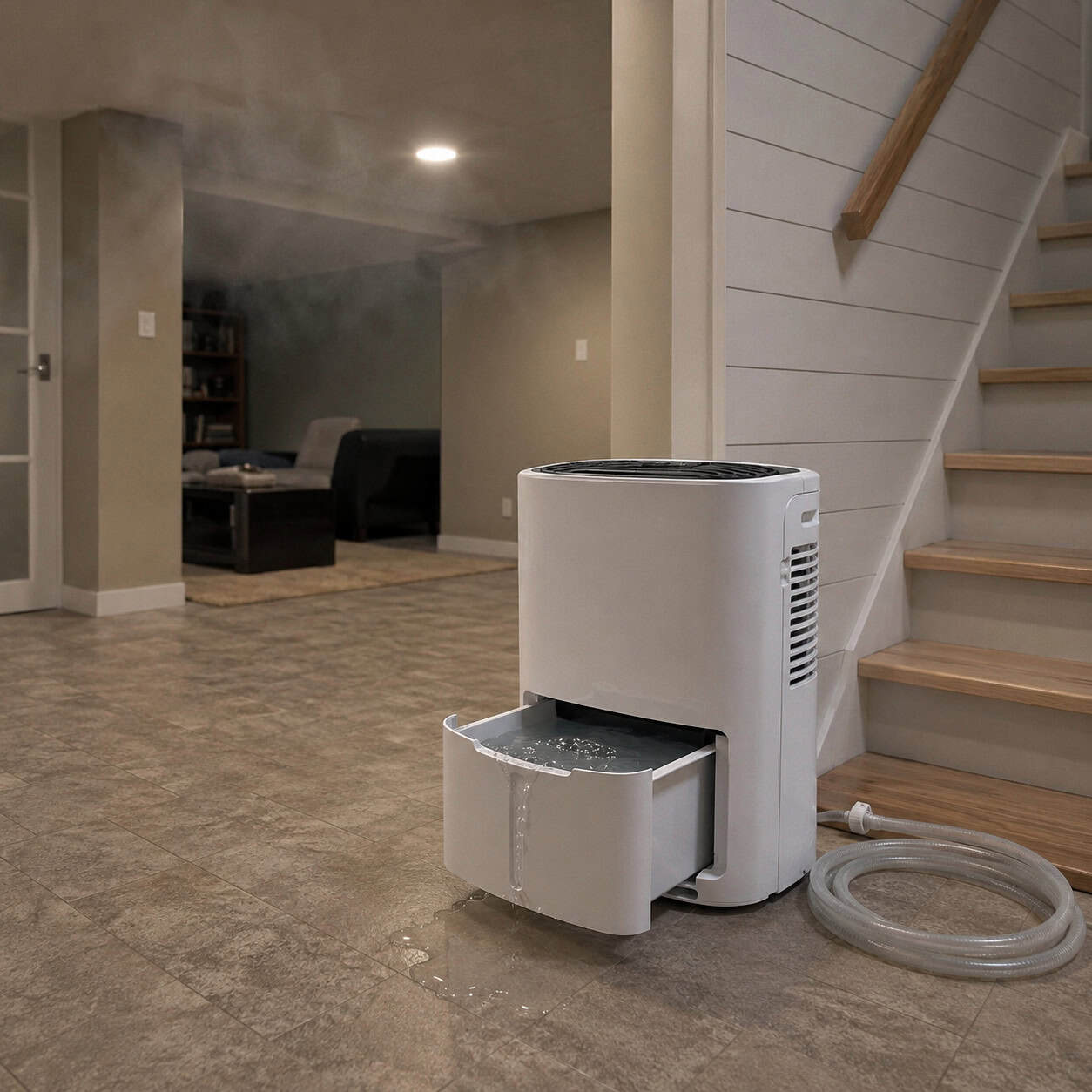 No Dehumidifier — Or One With Nowhere to Drain