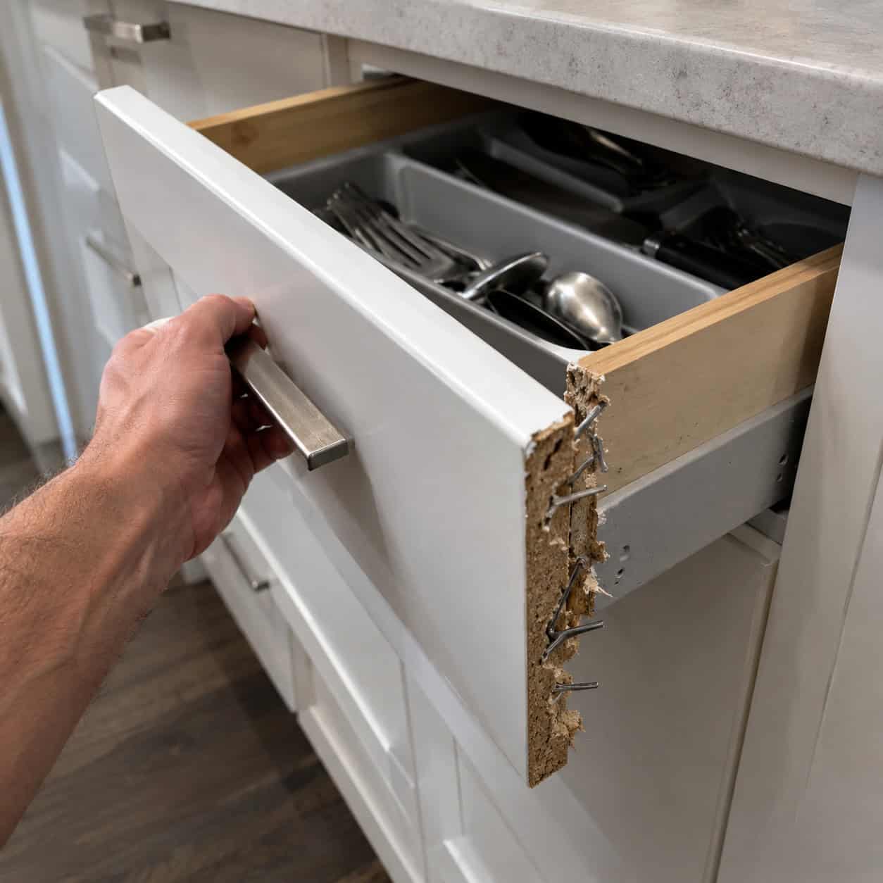 Stapled Particleboard Drawer Boxes