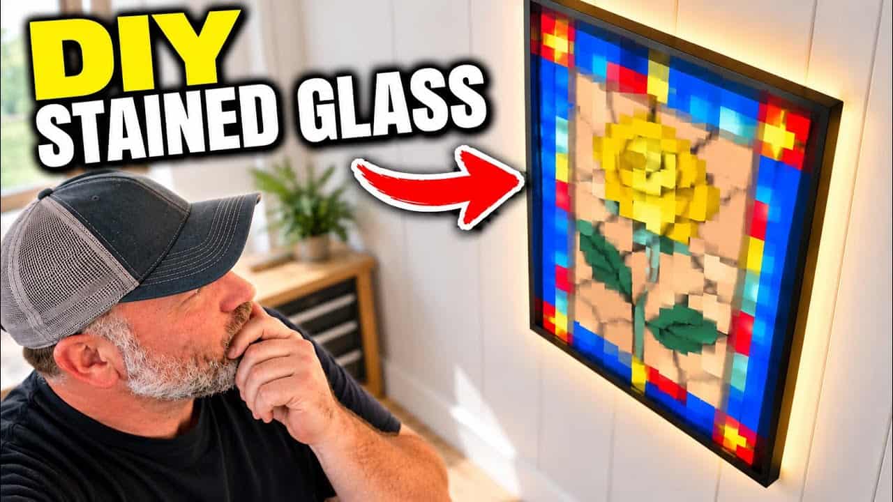 A Faux Stained Glass Tribute Made From Resin