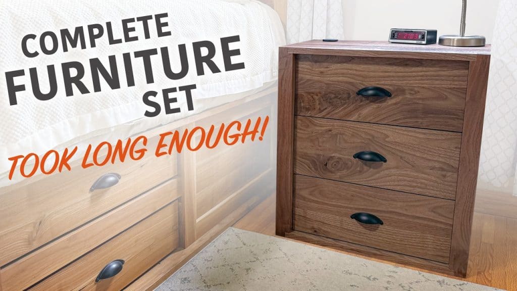 Building Matching Walnut Nightstands With Drawers