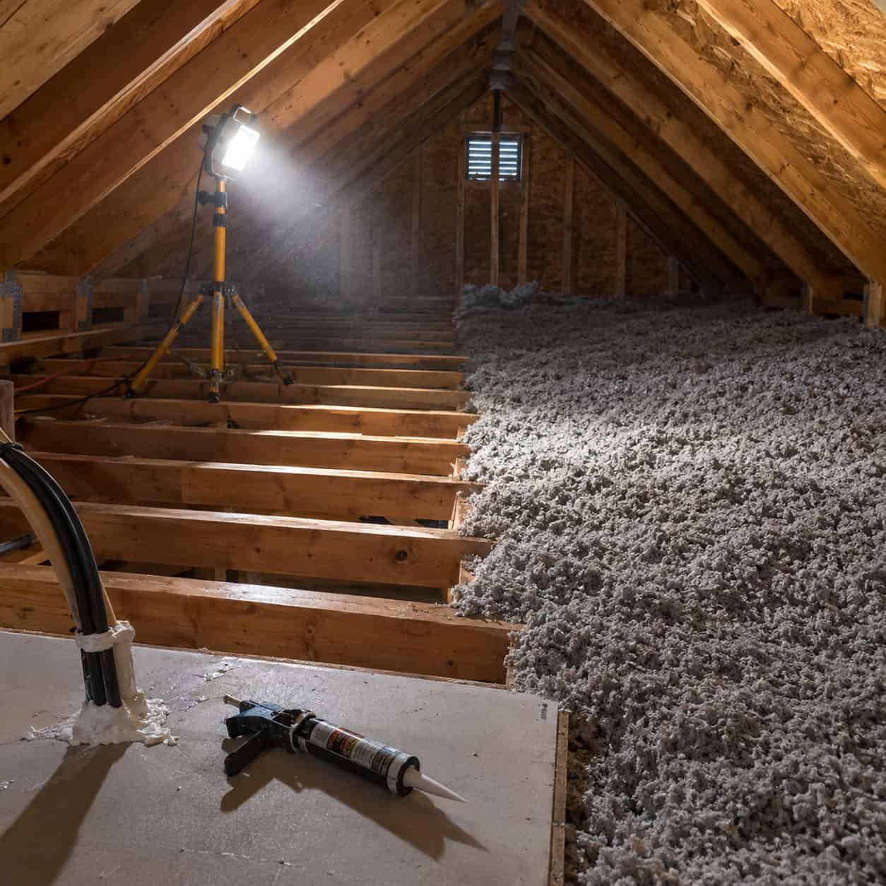 Adding Insulation Without Air Sealing First