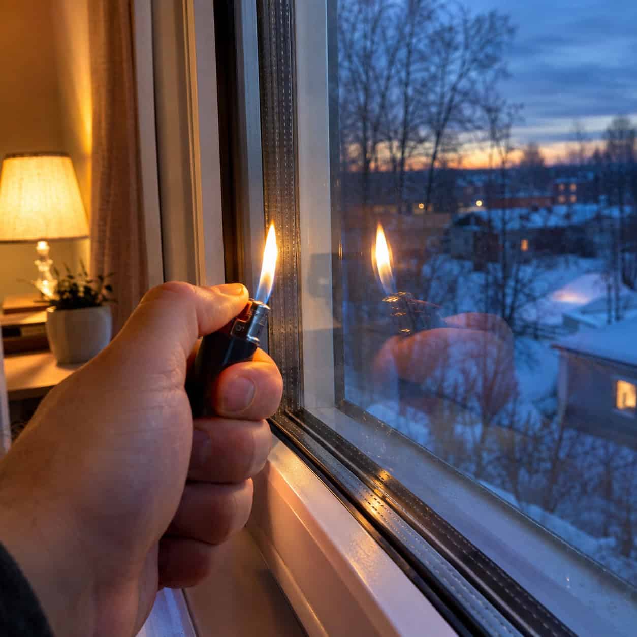 Clear double-pane glass with no low-E coating