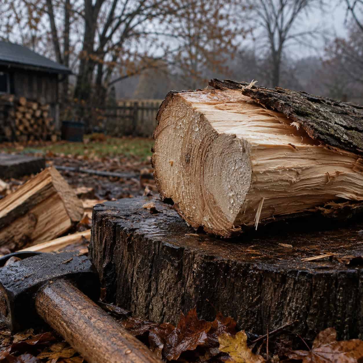 Green Wood Cut This Fall and Burned This Winter