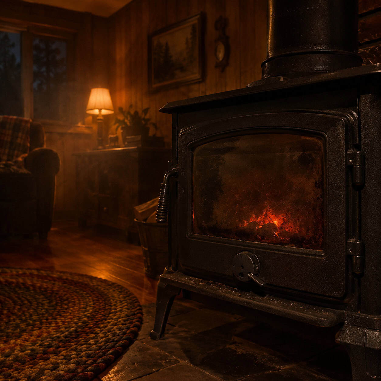 Damping the Stove Down to Hold a Fire Overnight
