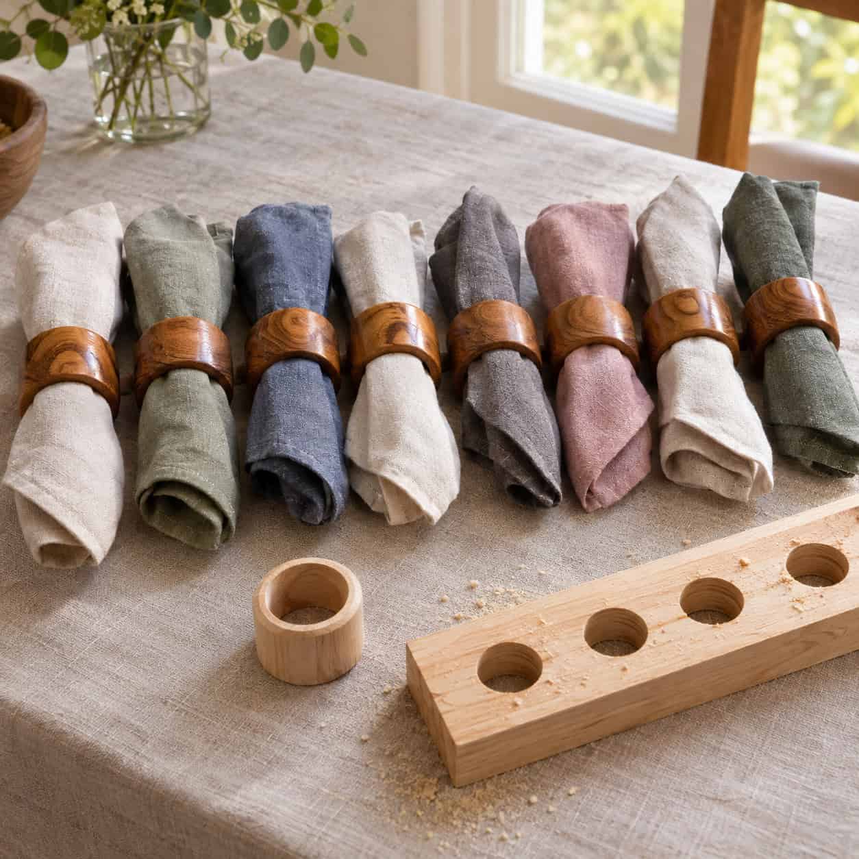Kerf-Cut Napkin Rings