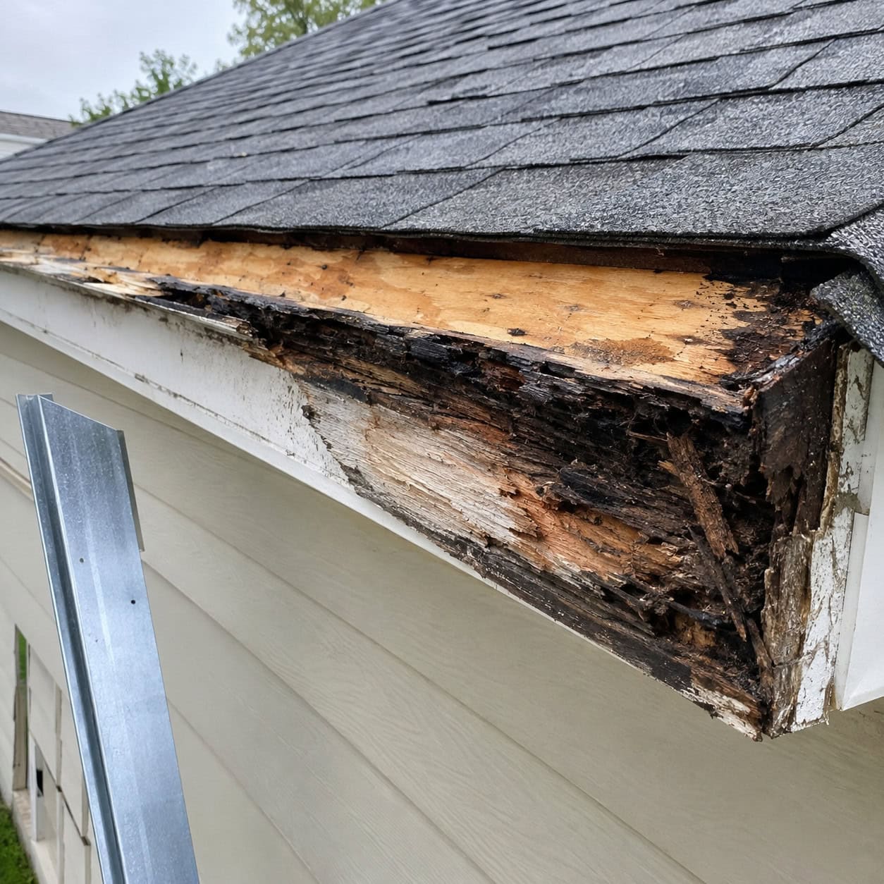 No Drip Edge or Gutter Apron at the Eave