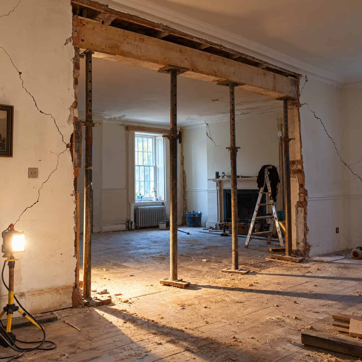 Walls Knocked Out for Open Concept