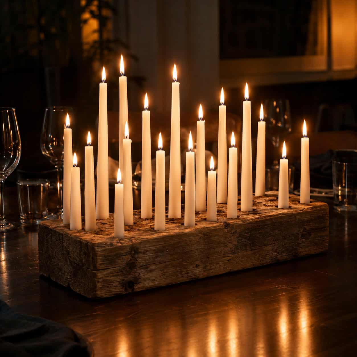 The Taper Candle Block Candelabra