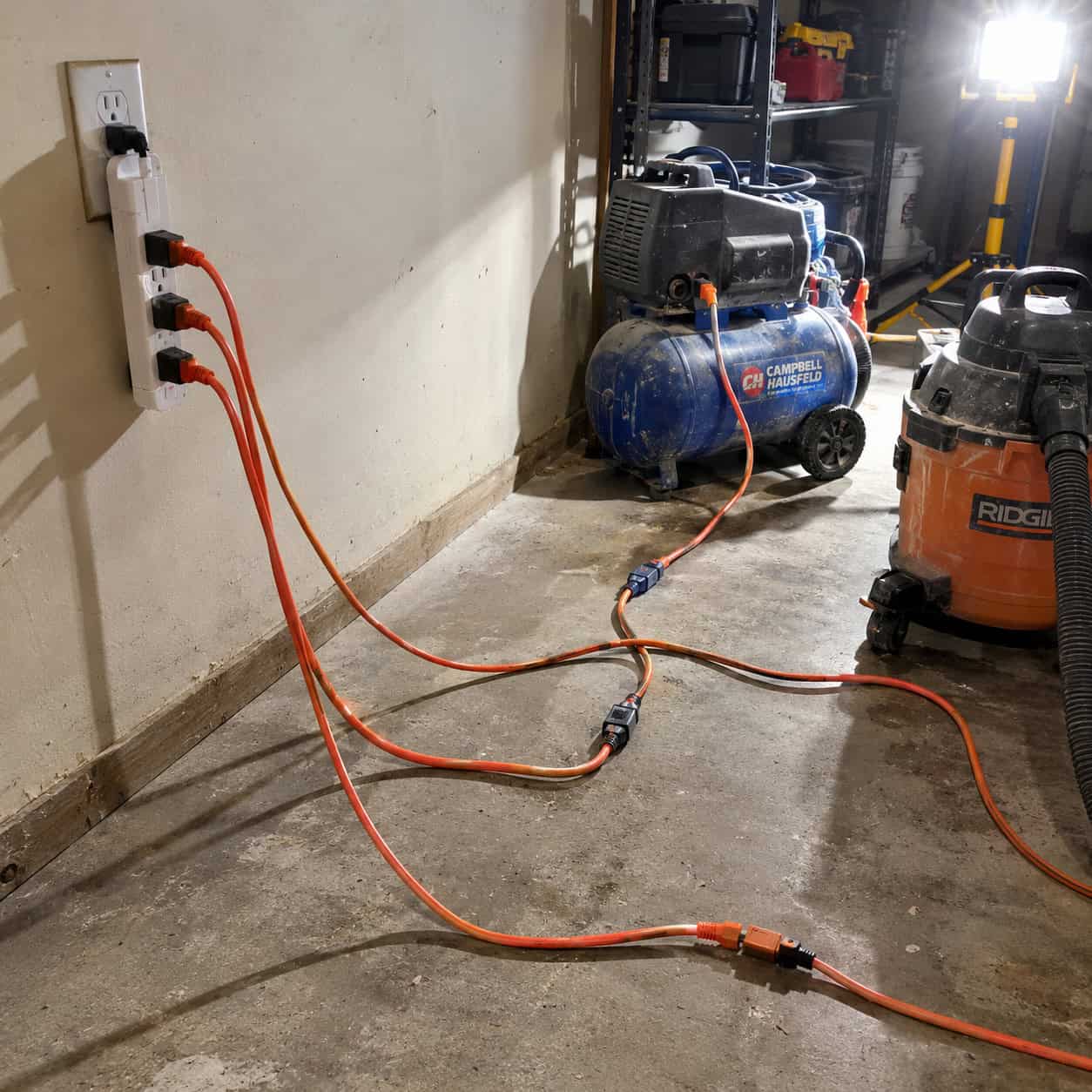 Running the whole shop off one 15-amp circuit