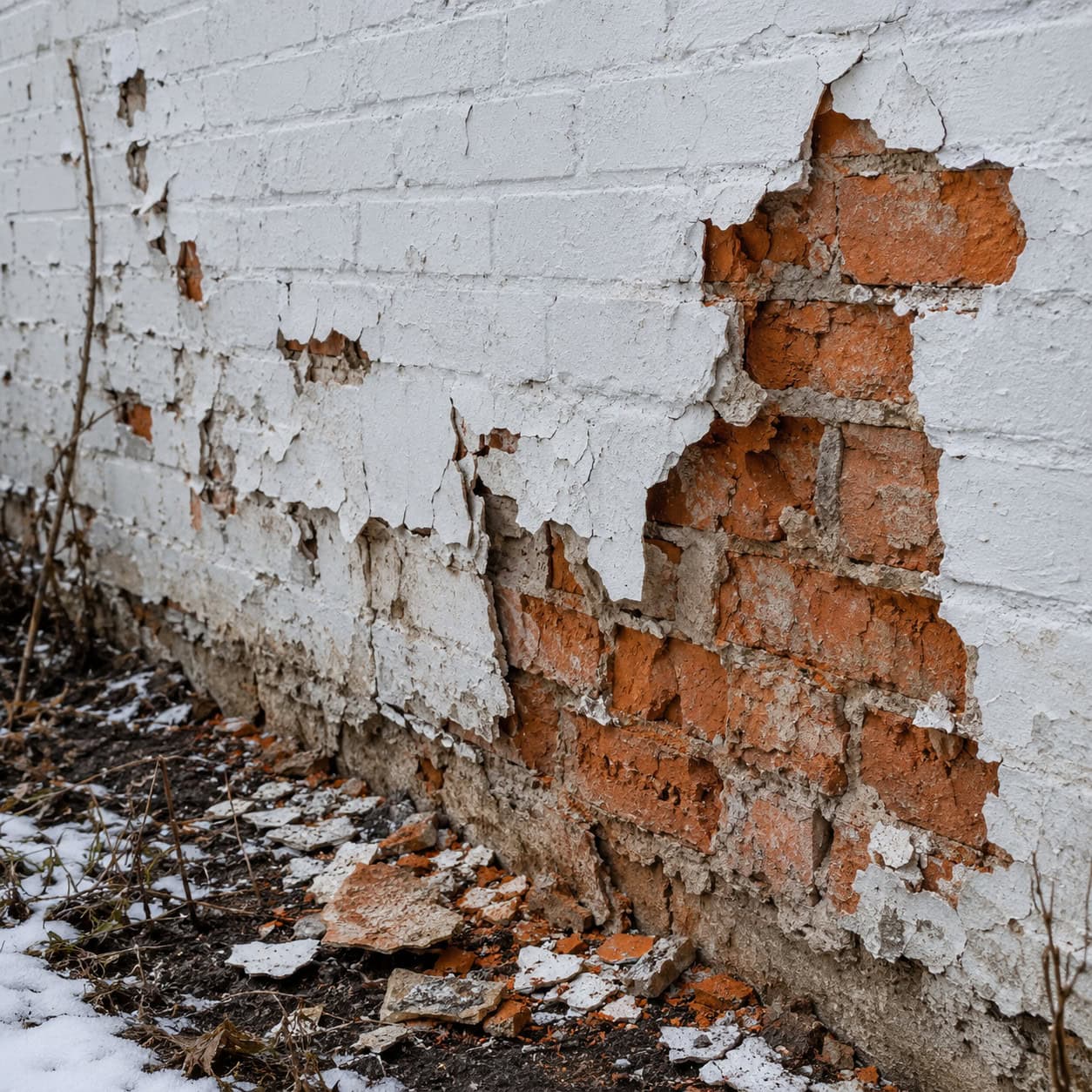 Painting Unpainted Exterior Brick