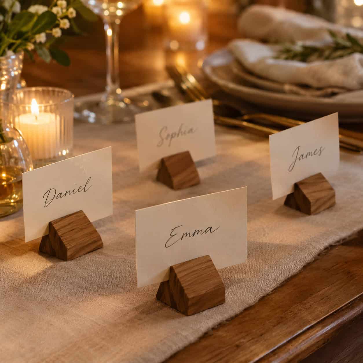 Slotted Place Card Holders