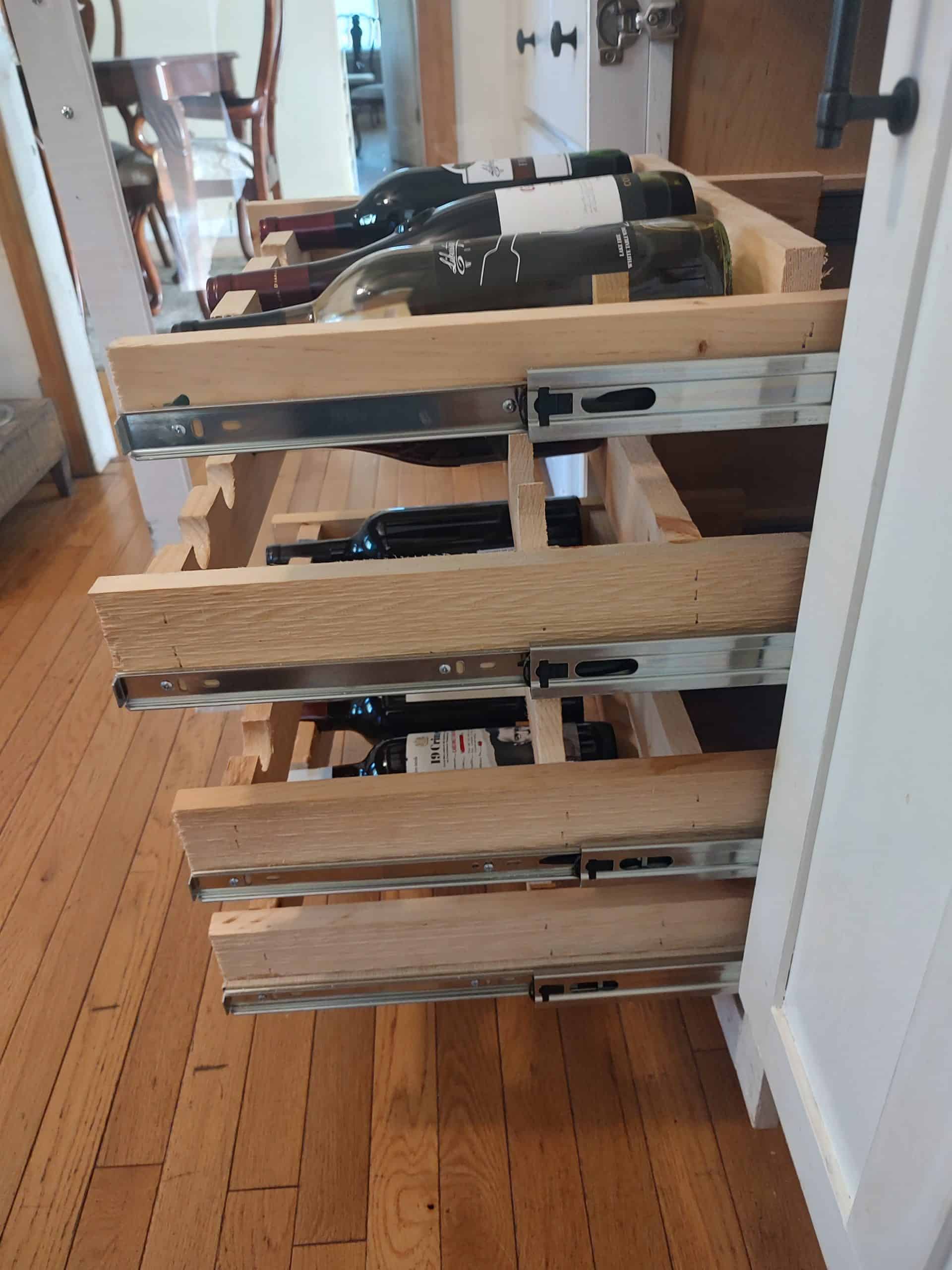 A slide out wine rack — reader project photo 2