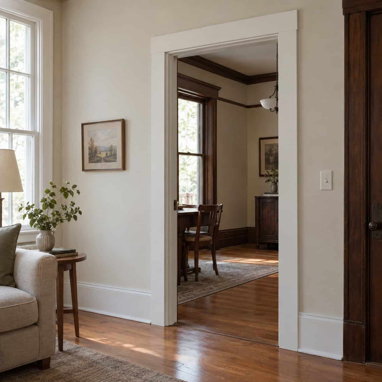 Flat 1x4 Modern-Farmhouse Trim in a Period House