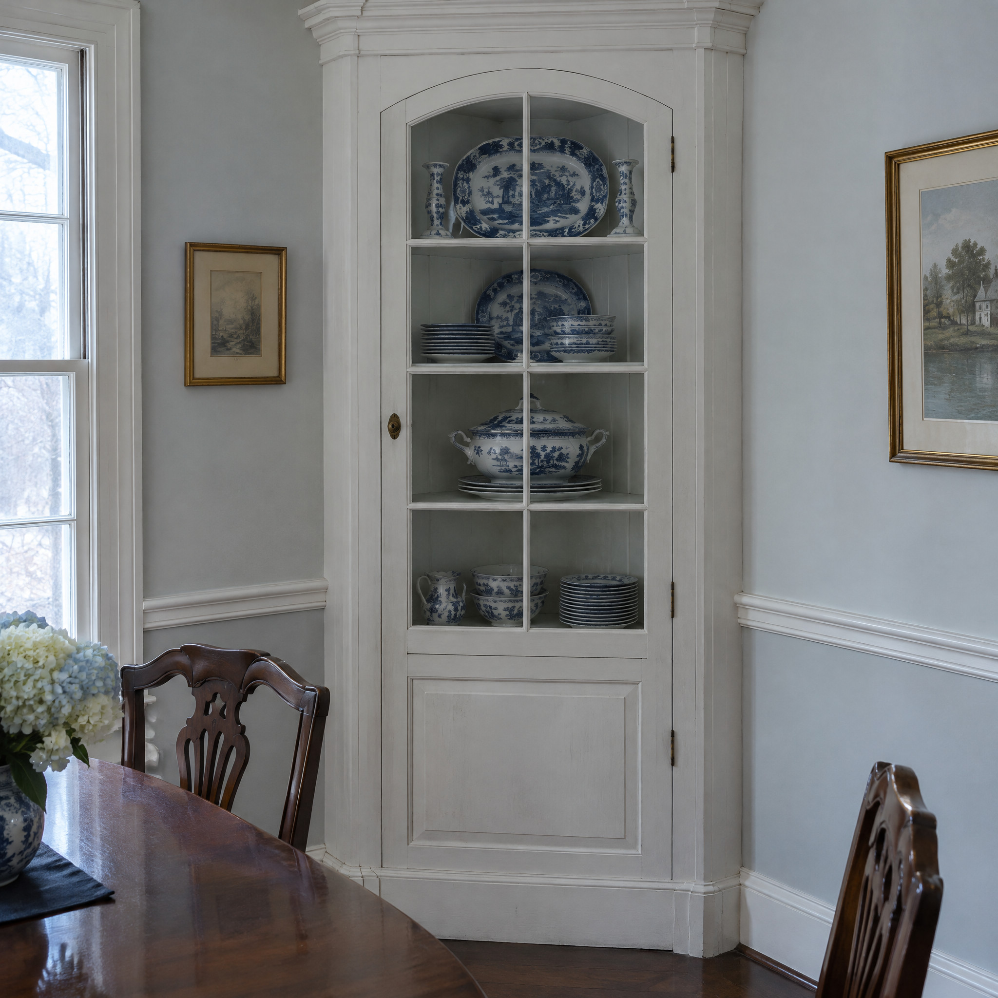 The Built-In Corner China Cupboard