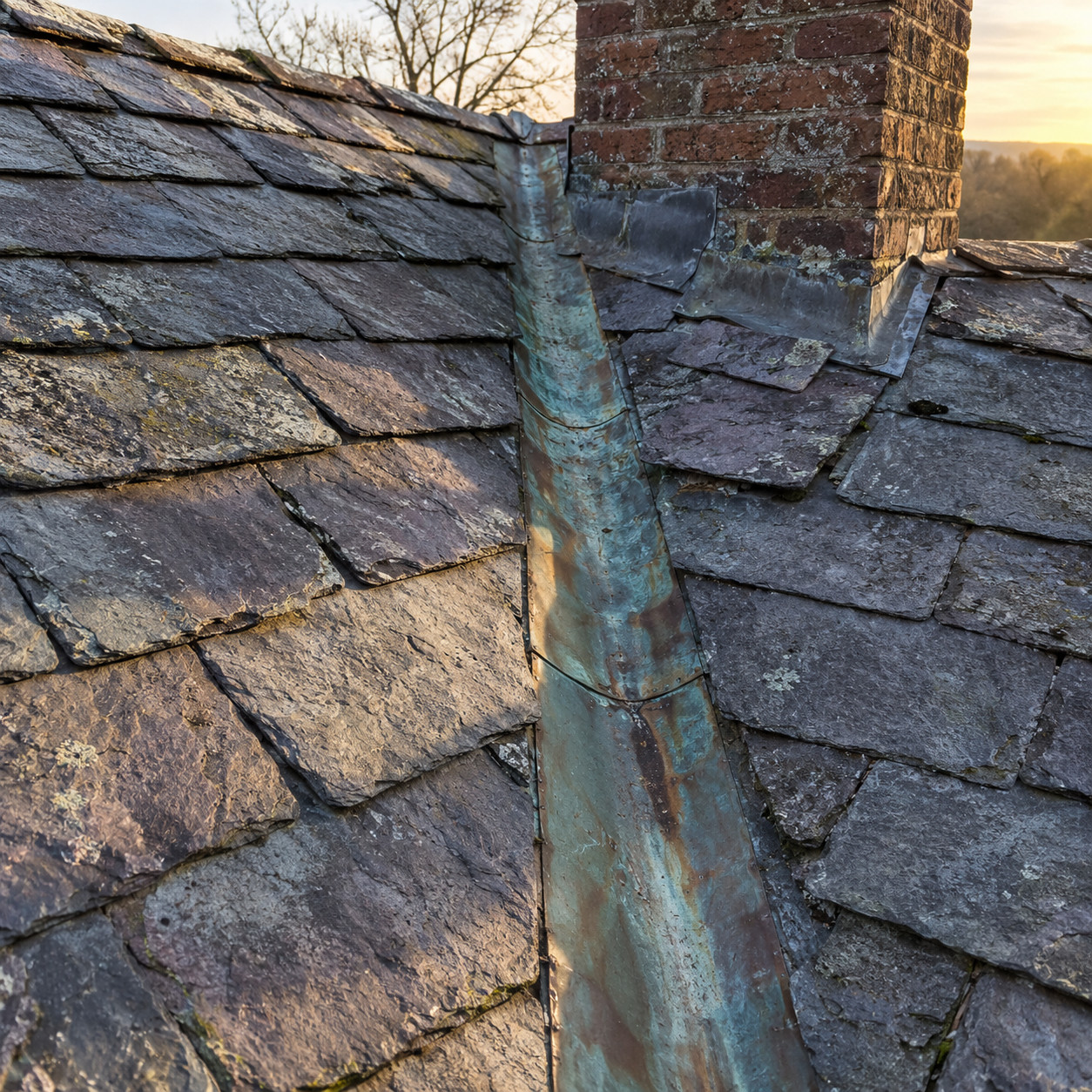 The Slate or Tile Roof Swapped for Asphalt