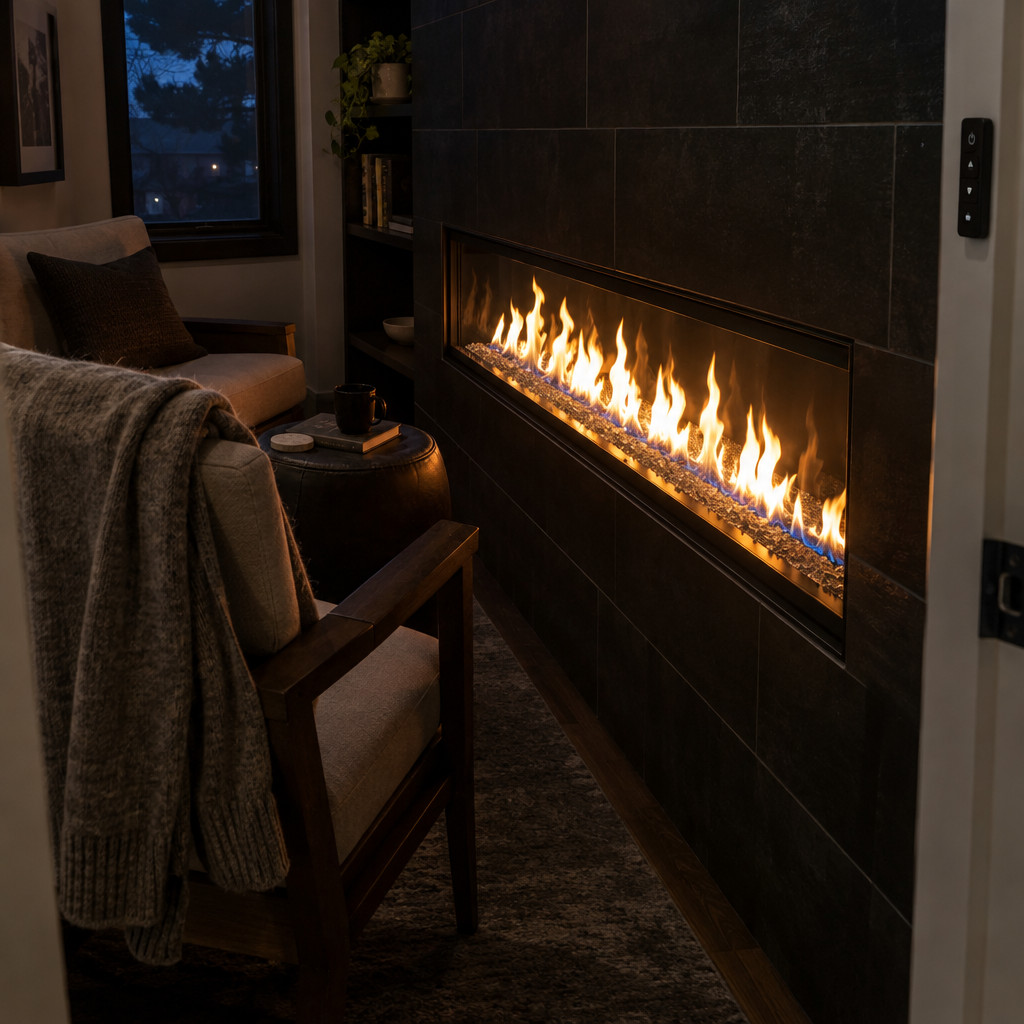 A Gas Fireplace Sized by Looks, Not BTUs