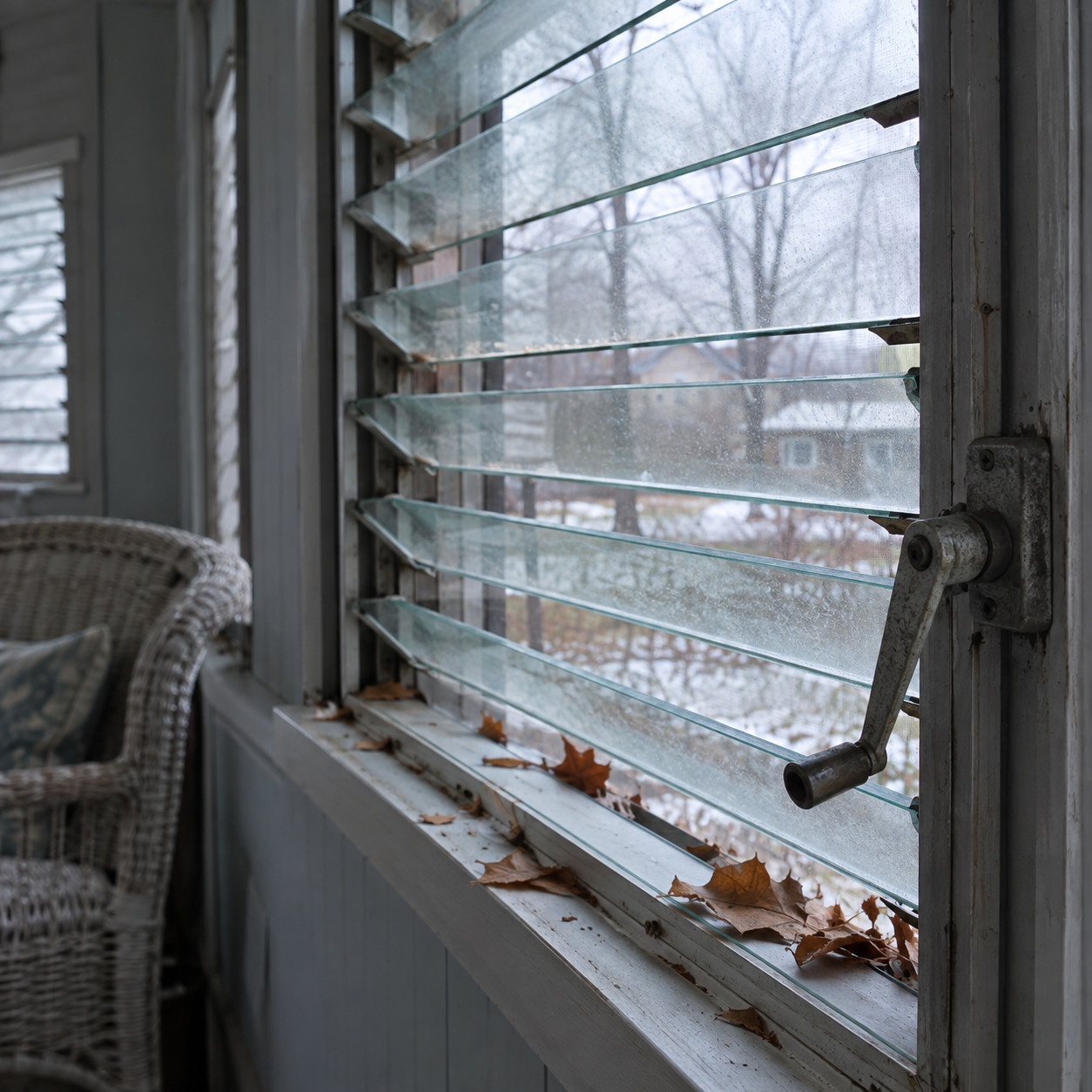 Keeping the jalousie (louvered) windows