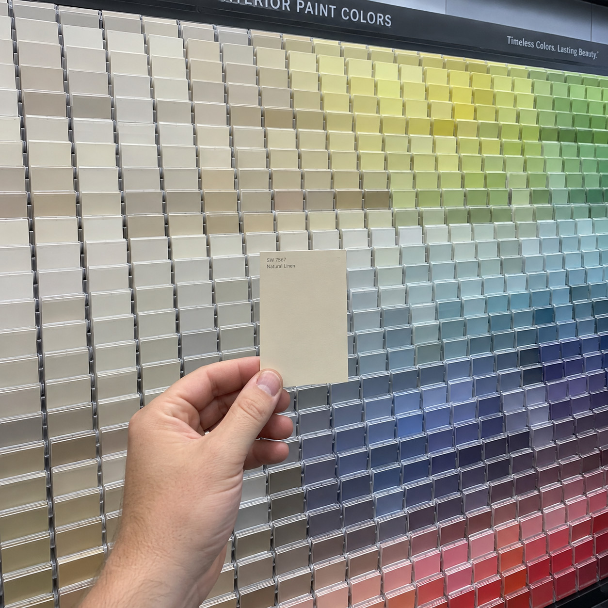 Picking the Color Off a Two-Inch Chip at the Store