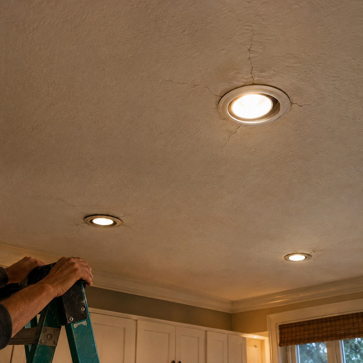 Recessed Can Lights Punched Through Plaster Ceilings