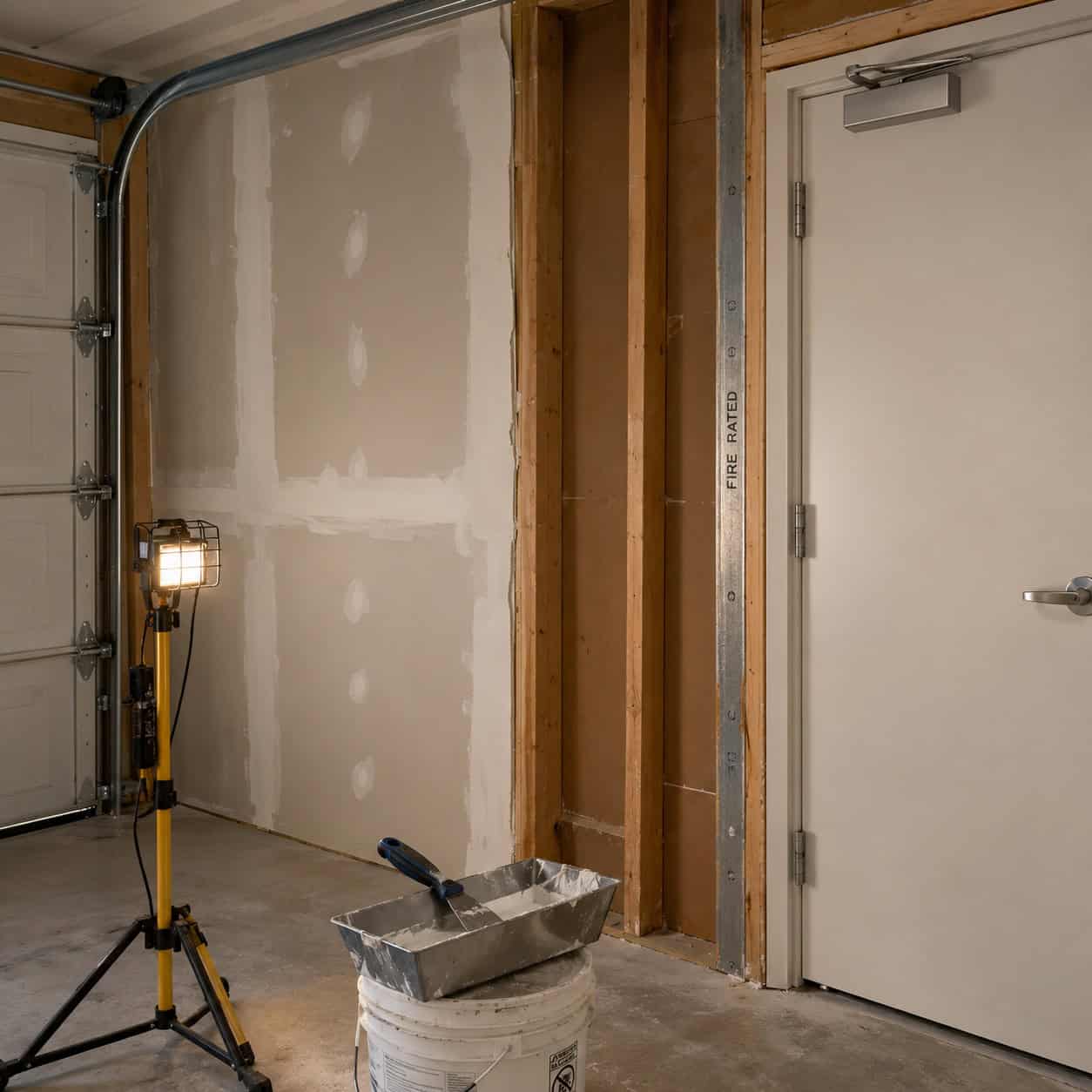 Finishing the house wall with ordinary 1/2-inch drywall