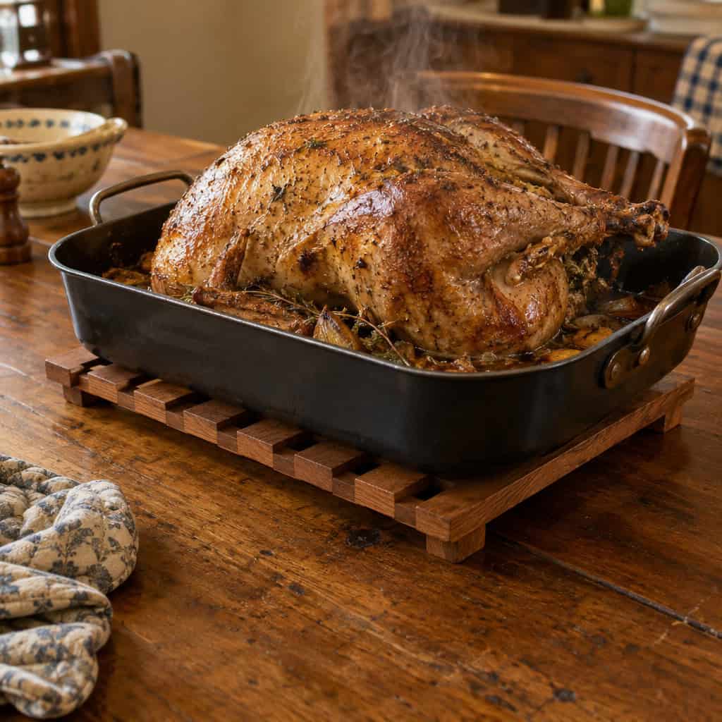 The Slatted Trivet for the Roasting Pan