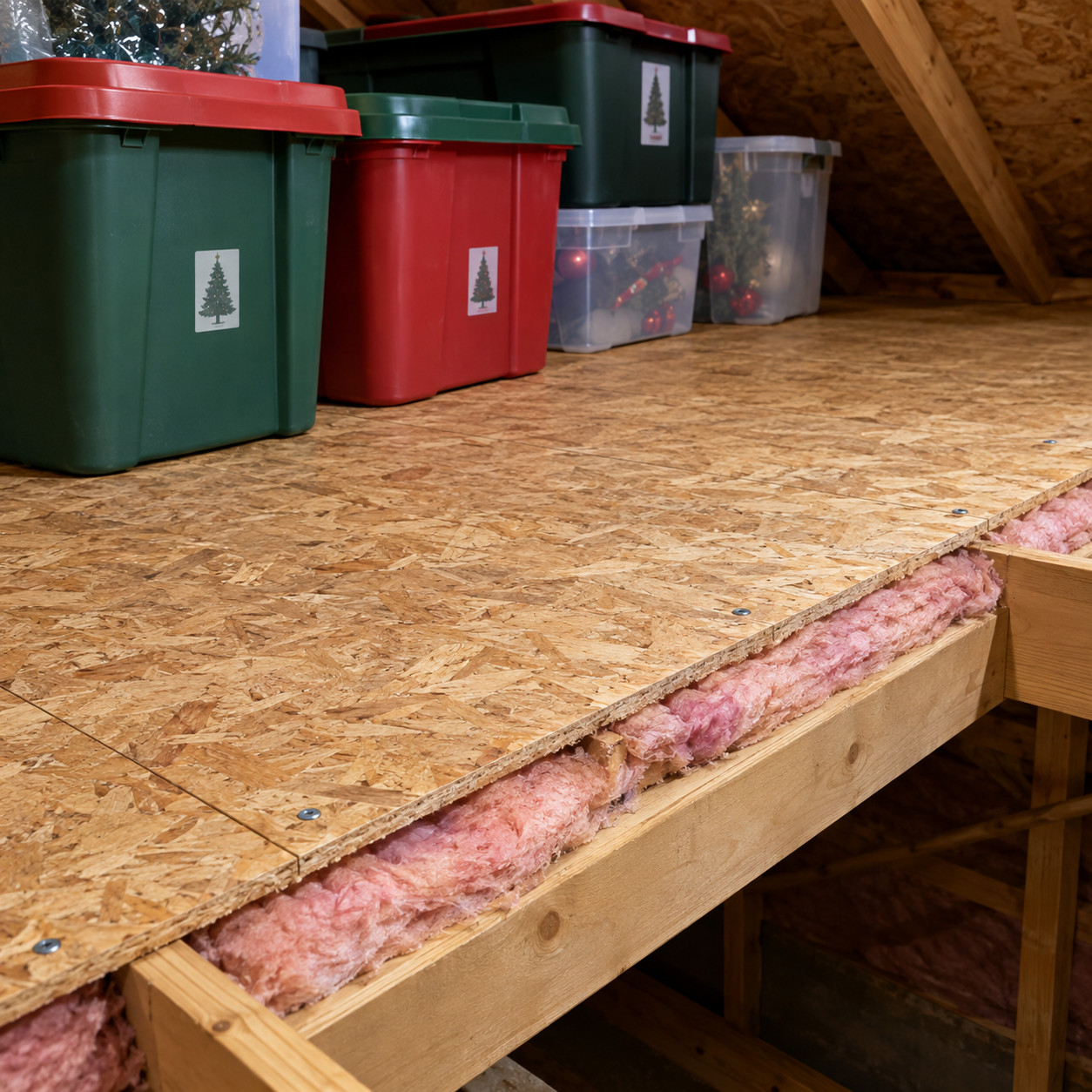The Plywood Storage Platform Crushing the Insulation