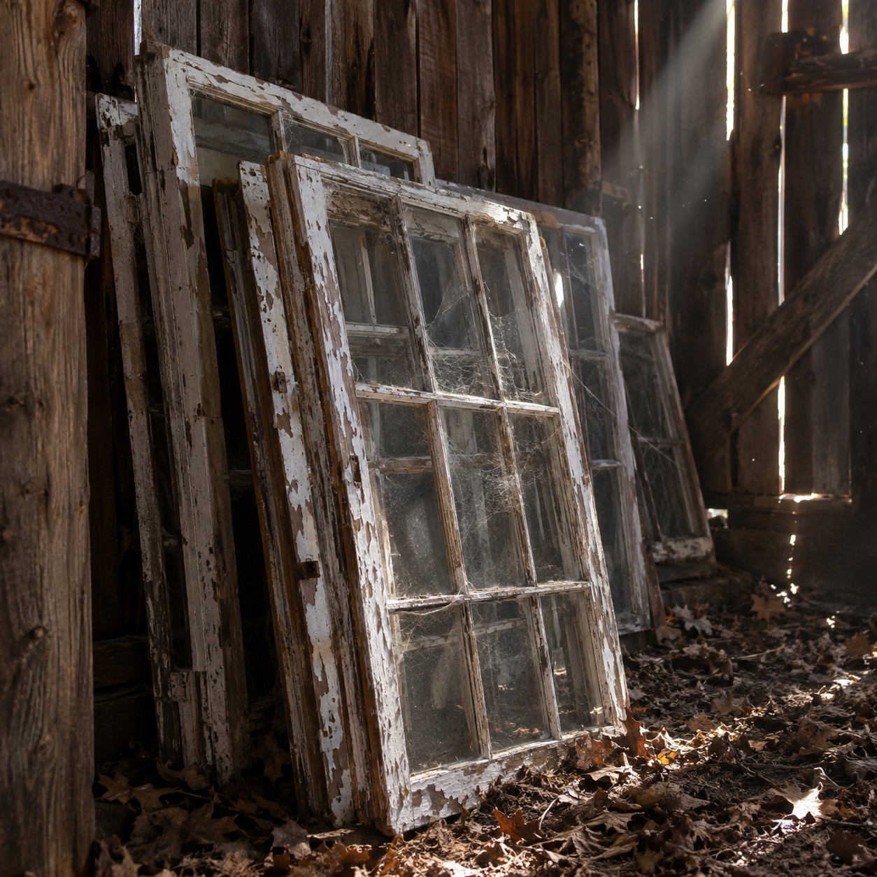 The Wood Storm Windows Taken Down and Never Rehung