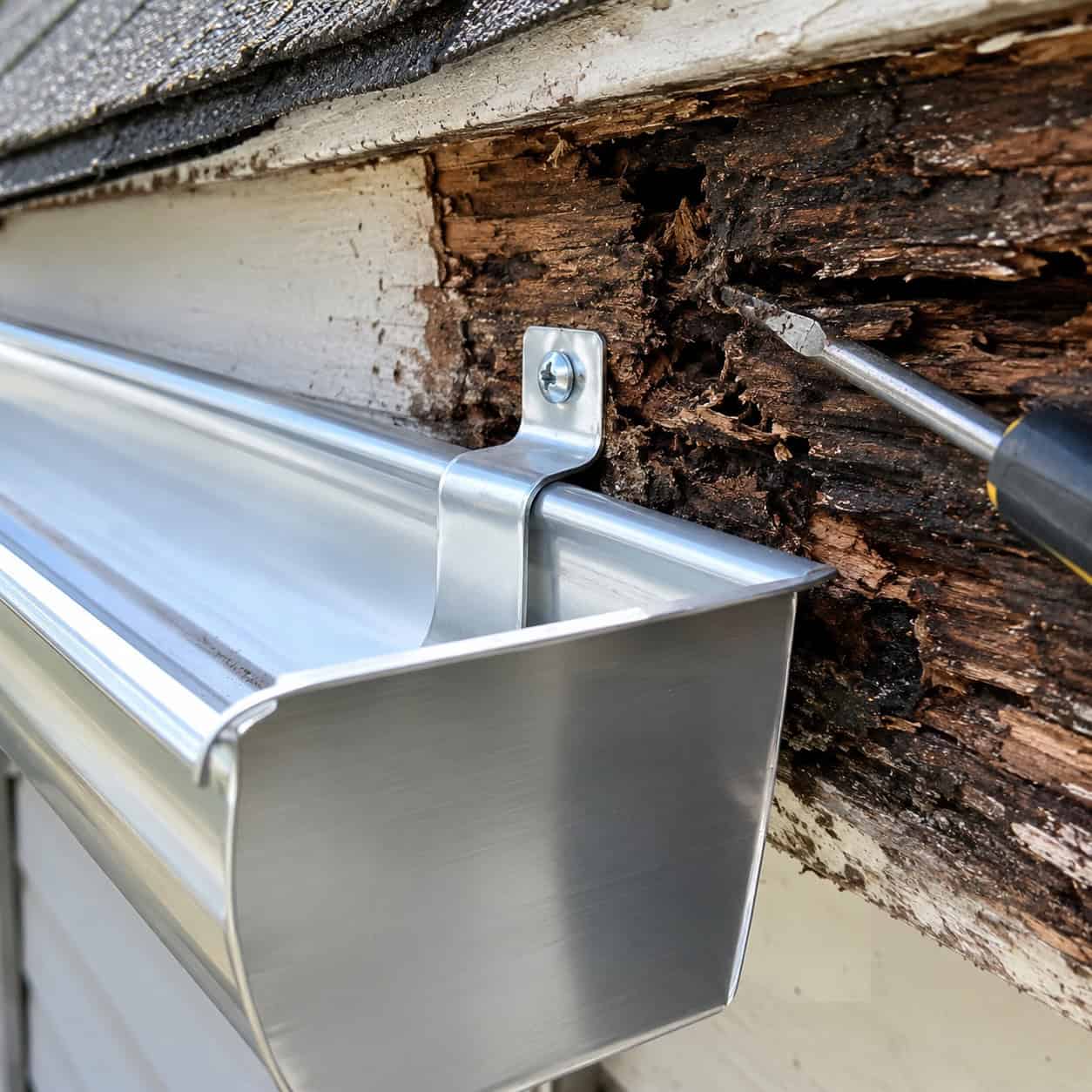 Hanging New Gutters on Soft Fascia