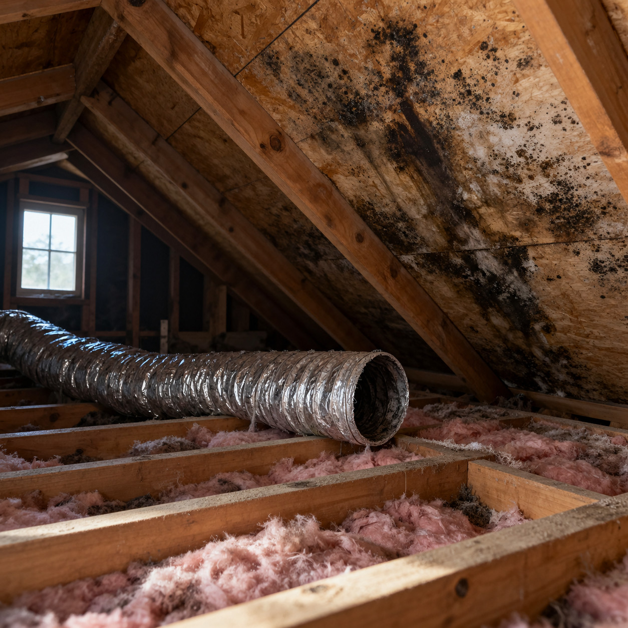Bath Fans and Dryers Vented Into the Attic