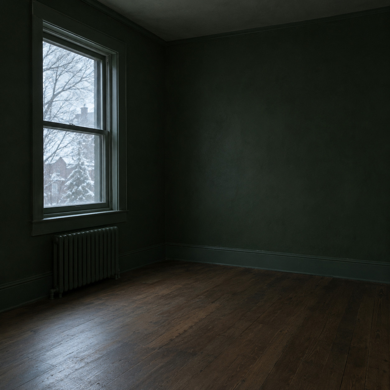 A Deep Saturated Color in a North-Facing Room