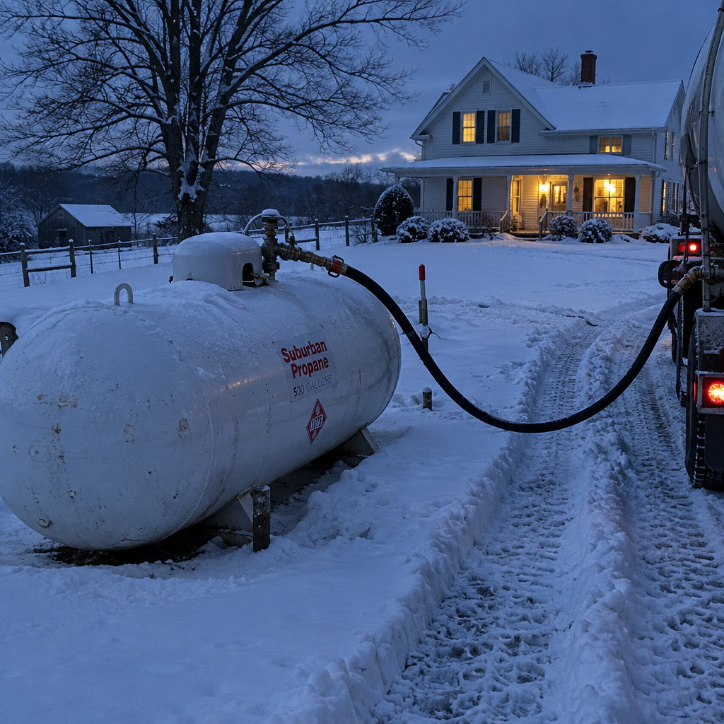 Running a Propane Fireplace as Main Heat