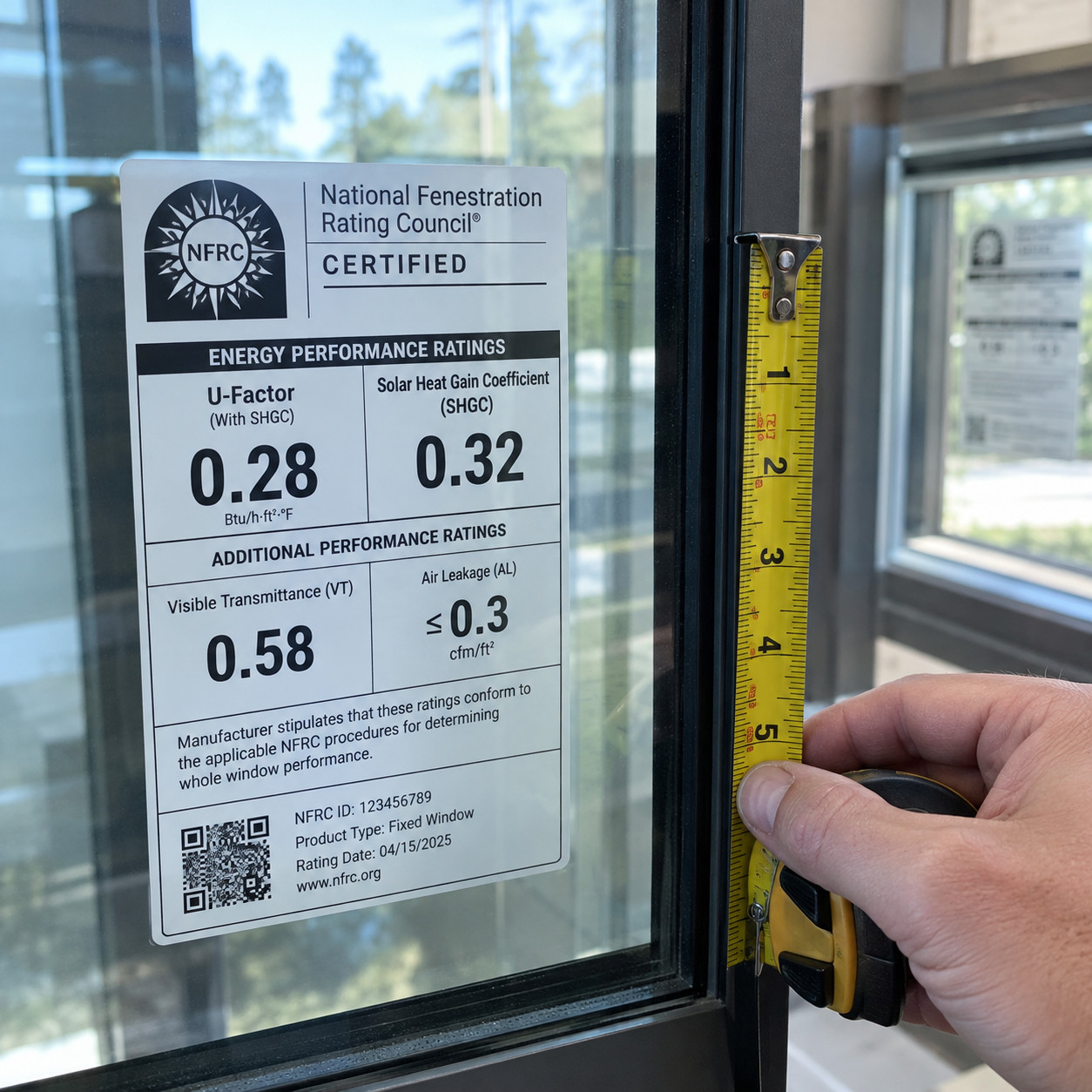 Buying on a brochure R-value with no NFRC label