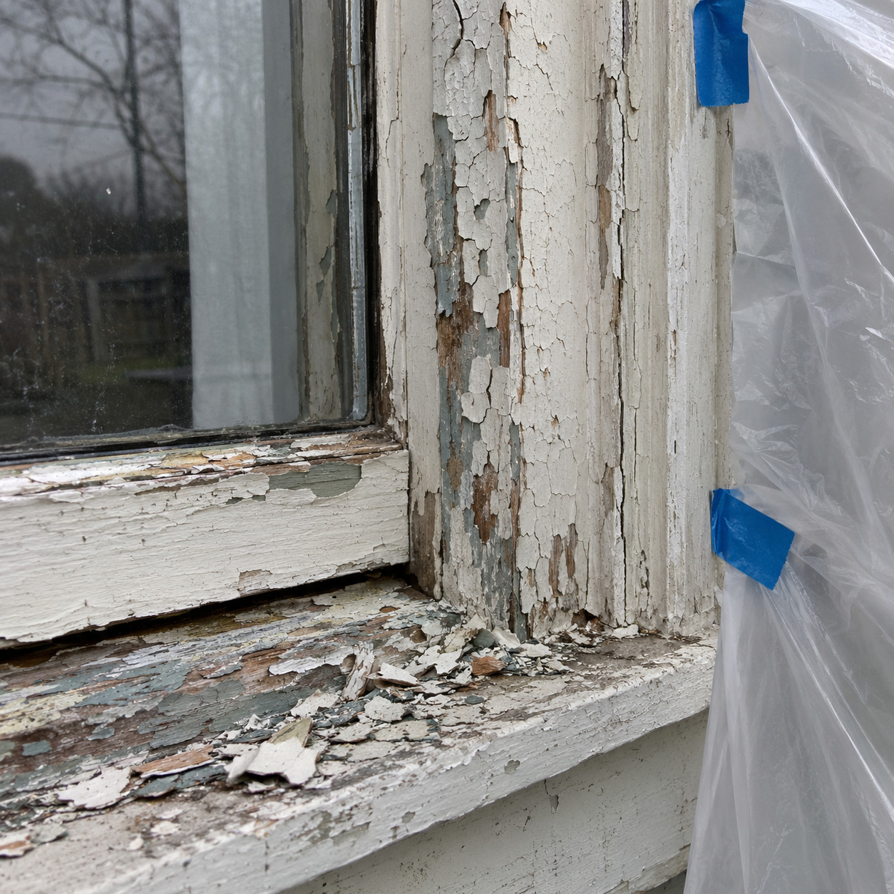 Fresh Paint Over Flaking Pre-1978 Paint