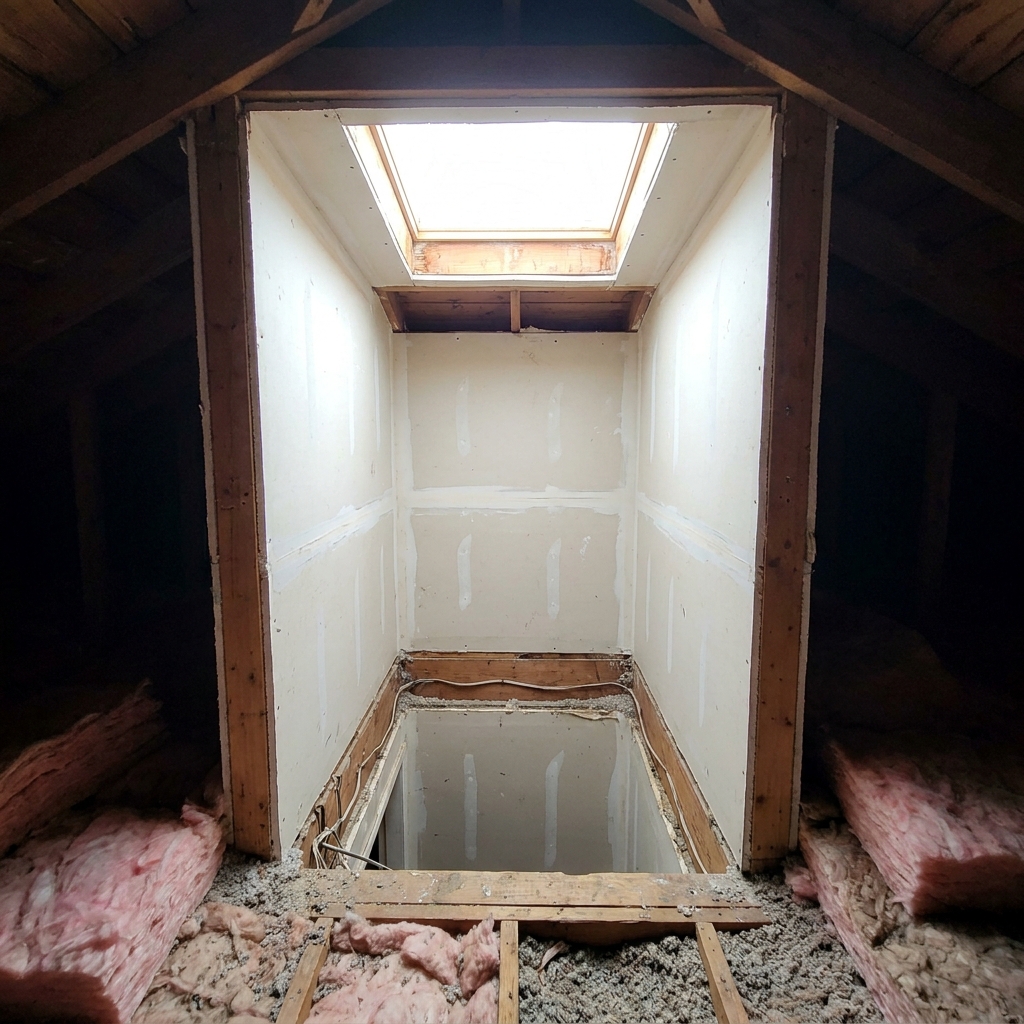 Skylight Shafts and Dormer Cheeks Left Bare