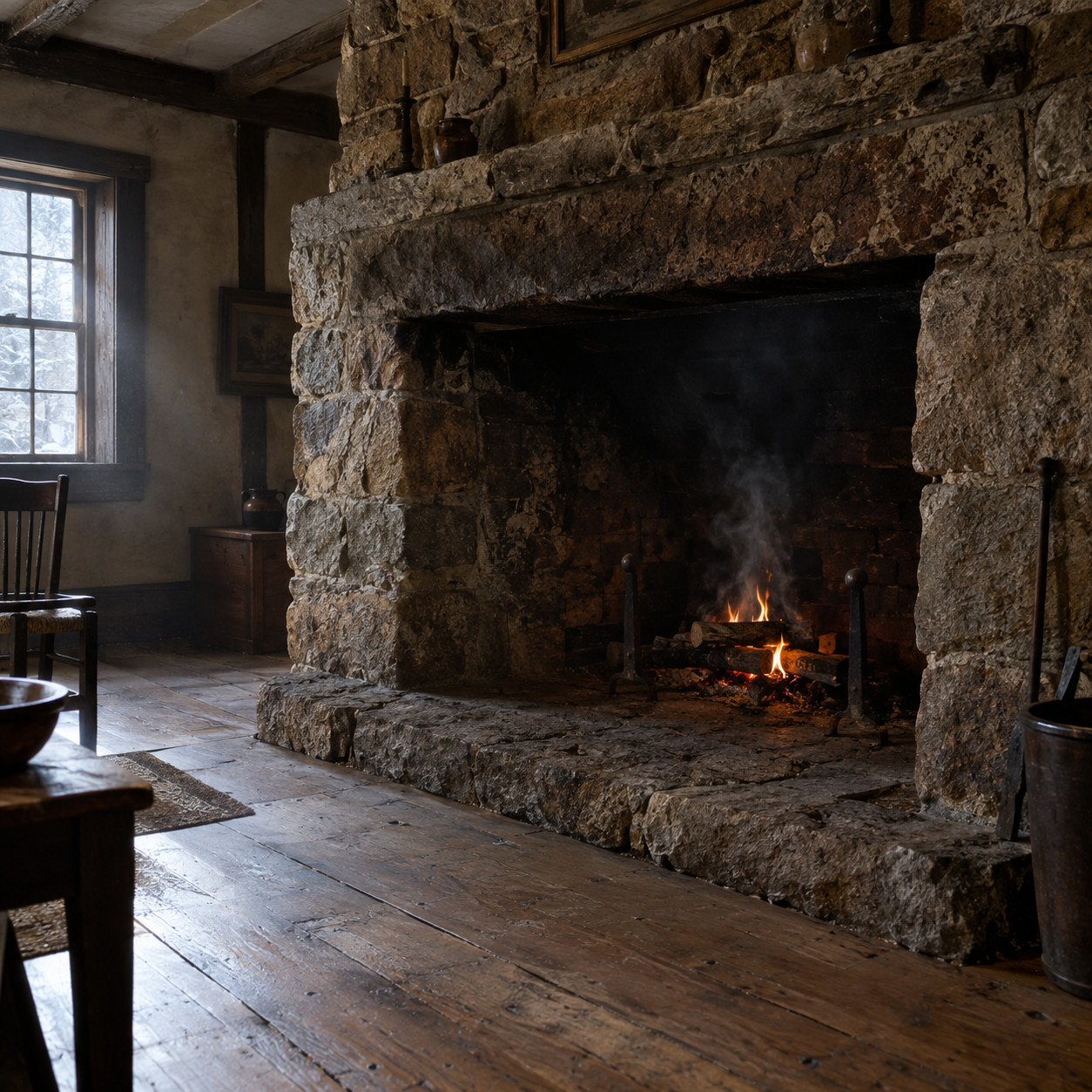 Small Smoky Fires in a Giant Open Hearth