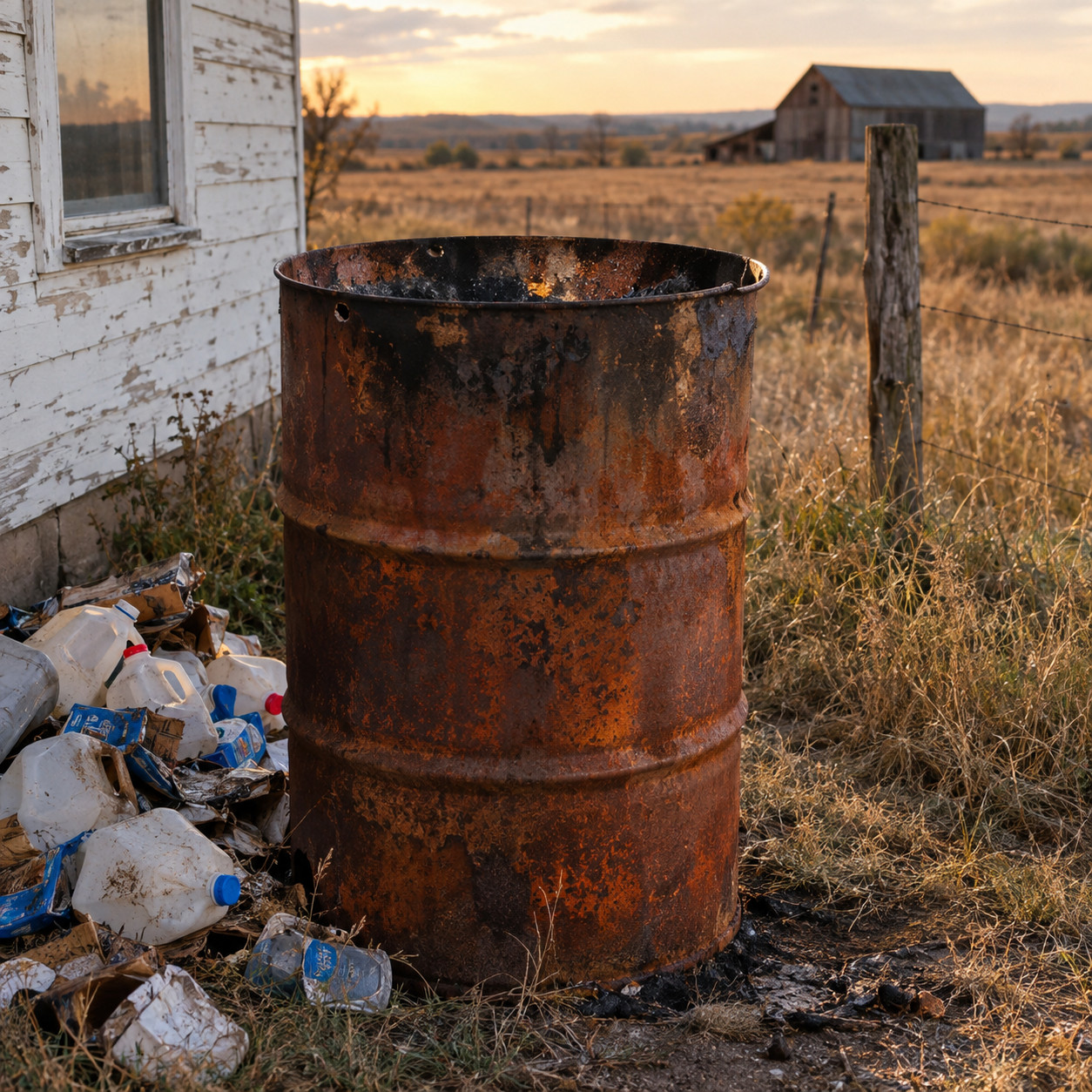 Household Trash, Milk Jugs, and Plastic Wrap